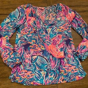 SOLD**EEUC LillyPulitzer Willa Top, XS,